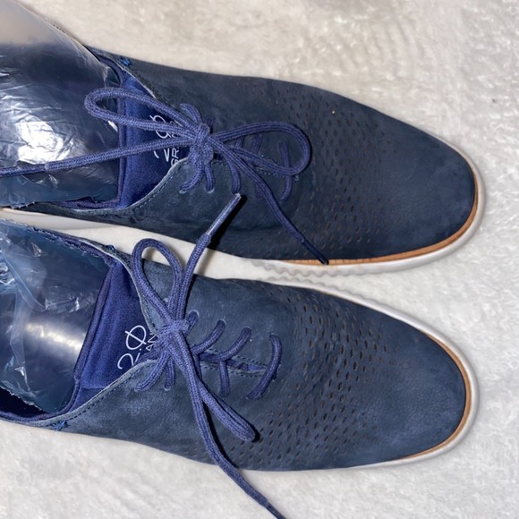 Cole Haan men's 2 Zerogrand laser wing oxford size 10M in blue - Picture 7 of 9